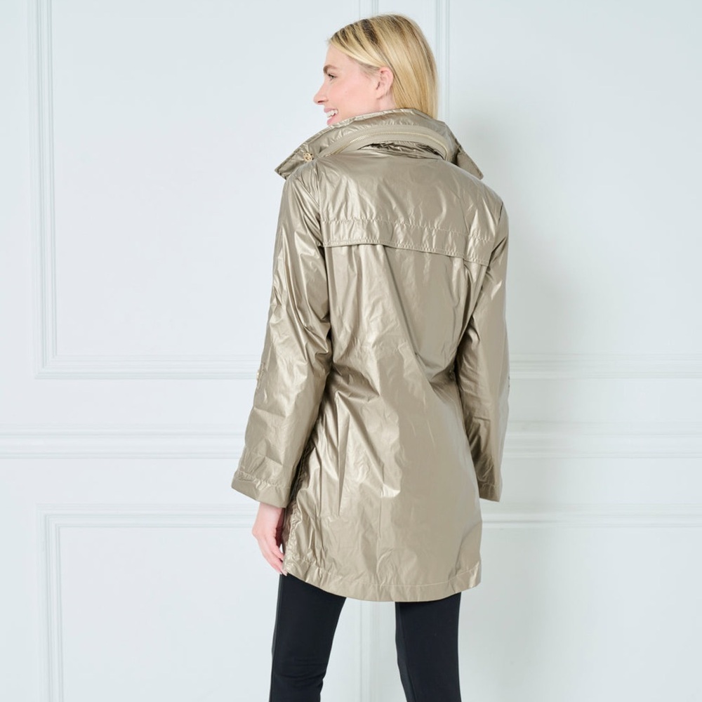 ANORAK Metallic Gold Utility Jacket, Size: Small - Picture 4 of 6